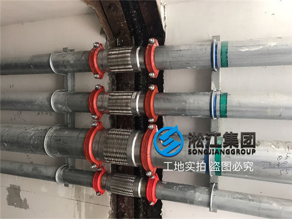 上海銀商科技園卡箍式金屬軟管使用現(xiàn)場
