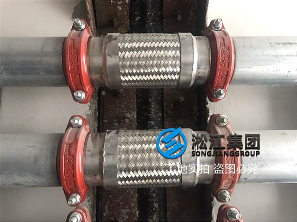 上海銀商科技園卡箍式金屬軟管使用現(xiàn)場